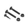 Plum Fittings 2" Sq. Steel Ornamental Fence Line Bracket Black