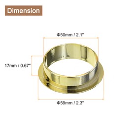 sourcing map 4Pcs Cable Hole Cover, 2 inch(50mm) ABS Office Desk Cable Wire Cord Grommet Cable Cord Organizer for Office Desktop Wire, Gold