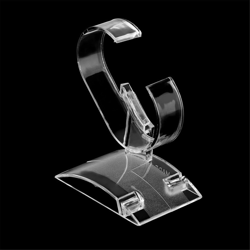 Hattba Multipurpose C Shape Clear Watch Storage Stand Jewelry Organizers