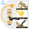 DRELD 1/4" RV Propane Natural Gas Quick Connect Adapter Kit,