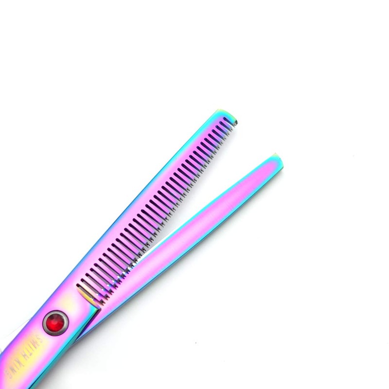 7.0 Inches Hair Cutting Scissors Set with Combs Lether Scissors