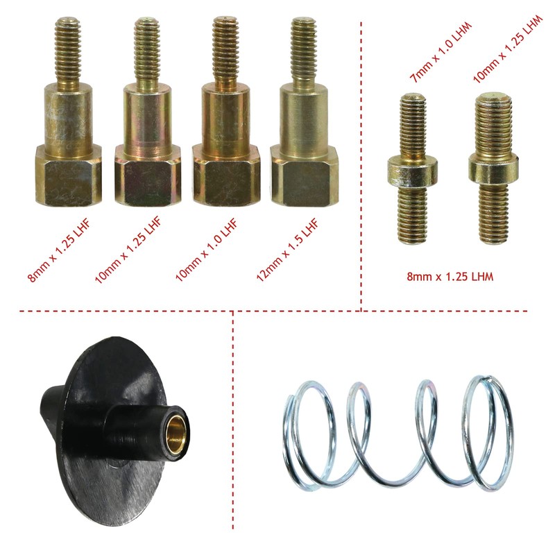 SPARES2GO Universal Dual Line Manual Feed Head with Bolts for