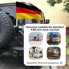 Motorhome Flag Holder, Adjustable Metal Flag for Flag Decoration, Ideal