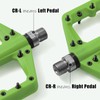MTB Pedals, Large Platform with 18 Grippy Pins, Cr-Mo Spindle,