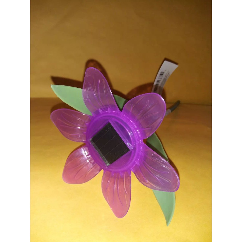 Garden Collection Floral Shaped LED Solar Stake Lights, 12.125 x