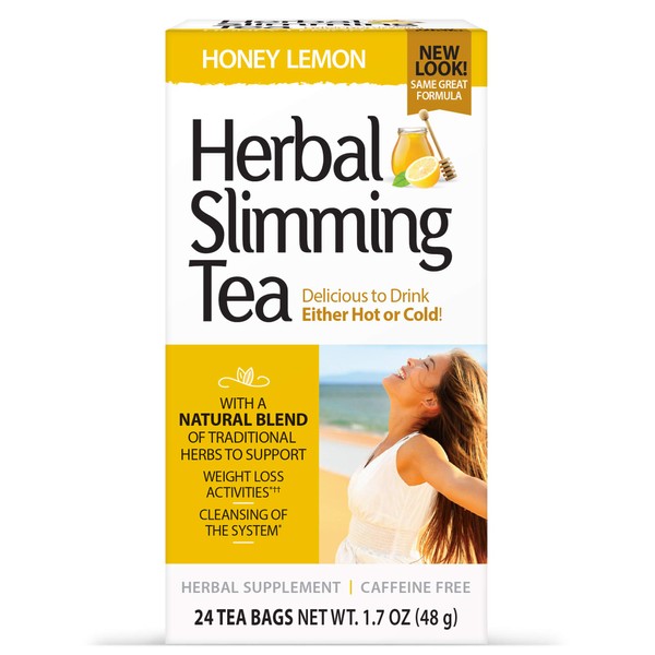 21st Century Slimming Tea, Honey Lemon, 24 Count