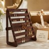 Wooden Earring Display Stand, Large Capacity Multi-Tier Jewelry Organizer Rack
