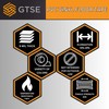 GTSE 100mm x 33m, Black, Wide PVC Vinyl Floor Tape,