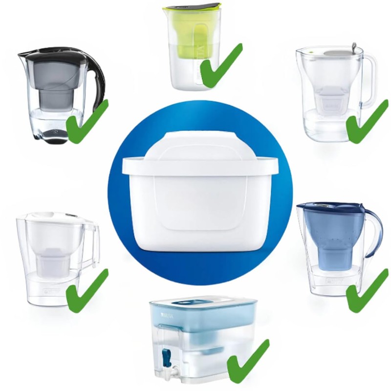 SPARE SQUARE Replacement Water Filter Cartridges for Brita® Maxtra+® Plus,