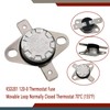KSD201 120-0 Microwave Thermostat Fuse Temperature Control Switch Sensor Fuse