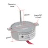 CHANCS TYC-50 220V 0.083-0.1RPM CCW Low Speed Mini Gearbox Torque