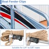 Pontoon Fender Clips for Square Rails, Mental Pontoon Boat Bumpers