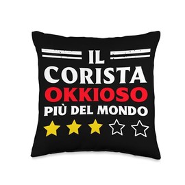 Corista Okkioso Regalo Direttore Coro Throw Pillow