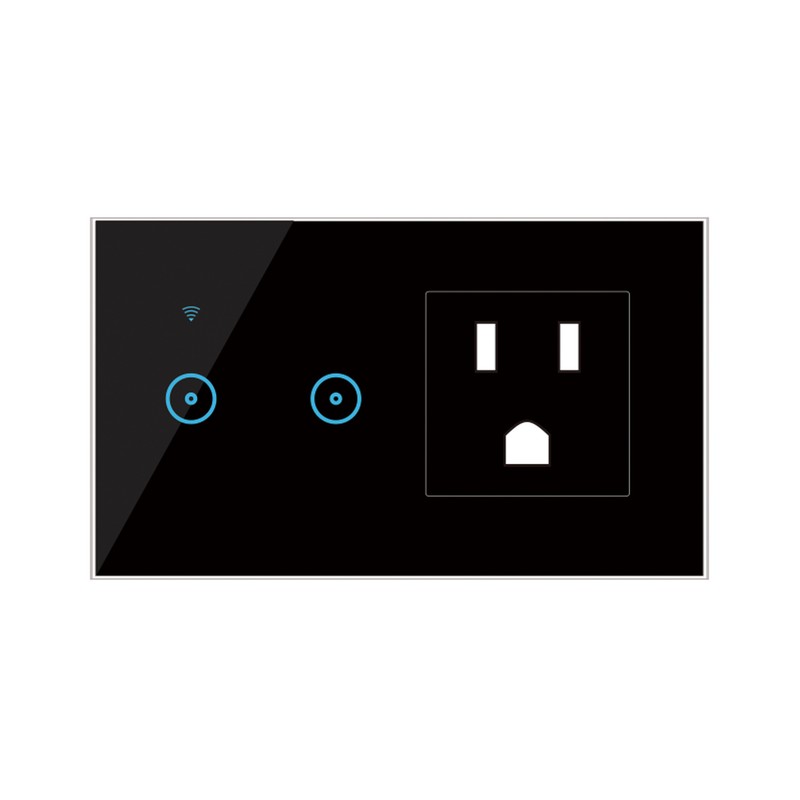 Wifi Smart Wall Outlet 2 in 1 Convenient Voice APP