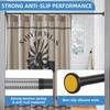 CorkLatta Matte Black Shower Curtain Rod,1 Inch Diameter Stainless Steel