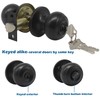 Gobrico 2 Keyed Alike Entry Door Lock Knob Handle Lockset