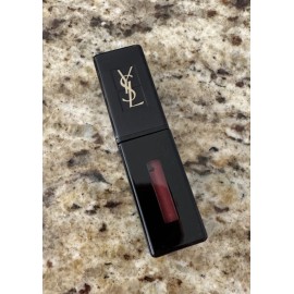 Yves Saint Laurent NIB YSL Yves Saint Laurent Vinyl Cream #407 Carmin Session Creamy Stain