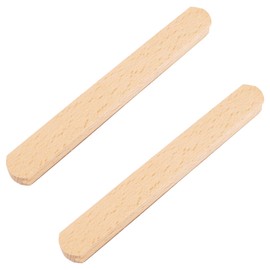 MOROBOR Beech Wood Self-Stick Sliding Door Handle, 2 PCS 172 mm Self-Adhesive Wooden Cabinet Handles Solid Wood Door Handle for Wardrobe Drawer Window Glass Door