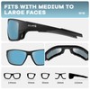 SOL PRO Polarized Riding Sunglasses Foam Padded Wraparound Fit Men