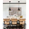 COTTMIC Black Pendant Lights Kitchen Island 3 Pack, Vintage Pendant