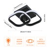 Osairous LED Ceiling Light Black, Modern Ceiling Light Square 2135