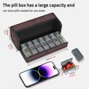 TOMSKYE Multi-functional Pill Case, Large Capacity, Surface Wool, Stylish Portable
