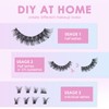 Poiuyoiu False Eyelashes 10 Pairs Russian Tape Eyelashes Natural Looking