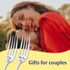 Anniversary Christmas Gifts for Women Couples Bride and Groom Fork