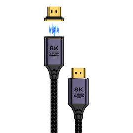 DAIAD HDMI Cable, Magnet, Connector, Magnetic, Converter, Adapter, Detachable, Magnetic, HDMI 2.1, 8K, 60Hz, HDR, Easy Connection (Cable/0.5m)