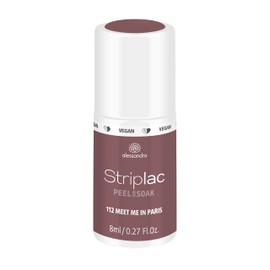 alessandro Striplac Peel or Soak Vegan Meet Me In Paris - LED Nail Polish in Taupe Violet - For Perfect Nails in 15 Minutes 8 ml