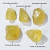 Apengshi 1pcs Citrine Raw Crystal 0.44-0.55lb Natural Crystal Healing Stones