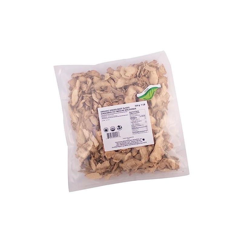 Splendor Garden Organic Ginger Root Slices - 454 g