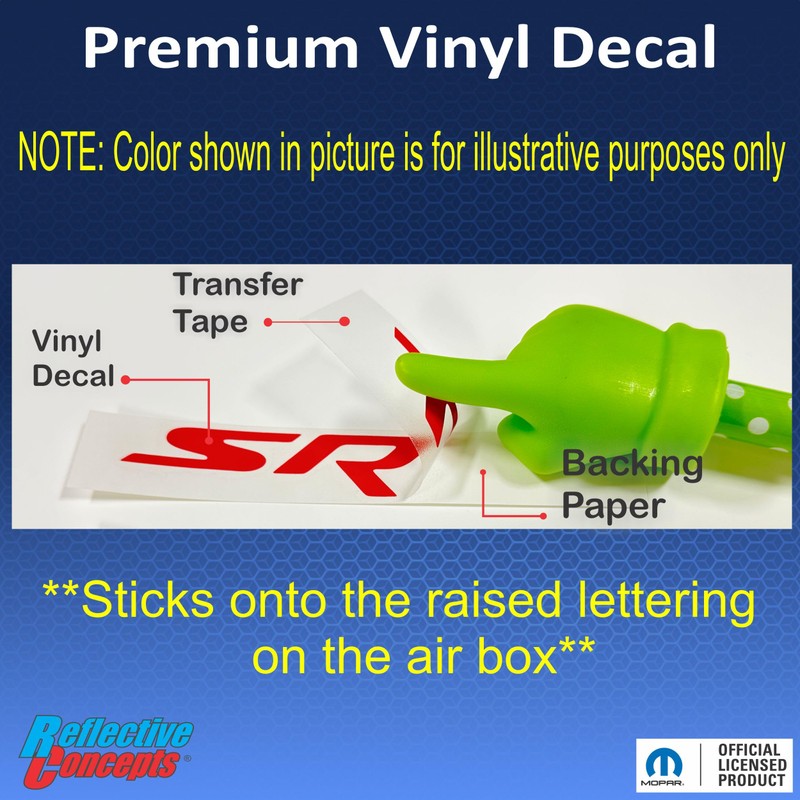 SRT Airbox Overlay Decal - Fits 2015-2023 Challenger and Charger