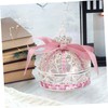 DOITOOL Elegant Princess Crown Ring Jewelry Box Holder for Rings