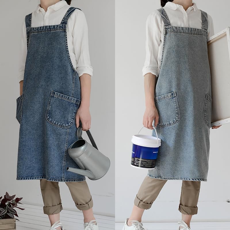 Very Belly Apron, Just Put On, Denim Apron, Canvas Fabric,