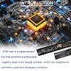 DAOKAI 3PCS PCB Ruler 3Sizes 15/20/25cm 5.9/7.8/9.8in Multifunctional Engineering Ruler