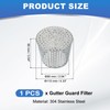 PATIKIL Gutter Guard Filter 4.3"-3.5", PVC Termination Cap Mesh Screen