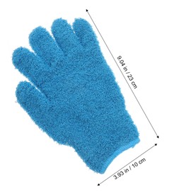 Beavorty Microfiber Auto Dusting Gloves 4 Pack Lined Cleaning Gloves for Women Men Fleece Random Color