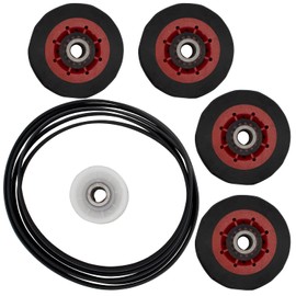 Supplying Demand 4392067 587637 Clothes Dryer Maintenance Repair Kit with Belt Pulley Rollers