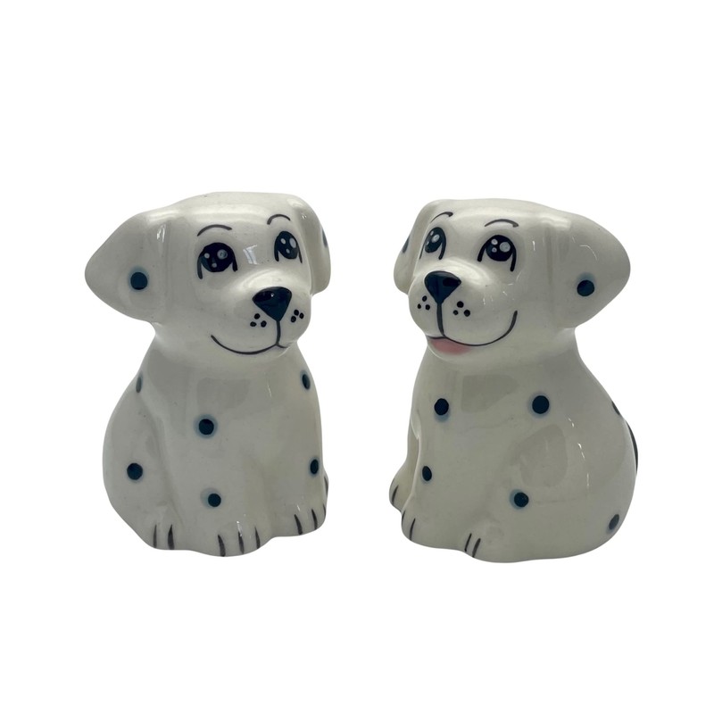 Pair of Spotty Dog Salt & Pepper Shakers - Cute