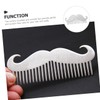 FOMIYES Gentle Scalp Care Beard Comb Styling Tool Stainless Steel