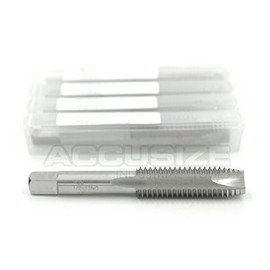 Accusize Industrial Tools 5 Pcs 1/2-13Nc H.S.S. Spiral Point Taps, 3 Flutes, American Standard, Fully Ground, Spt-1/2-13x5