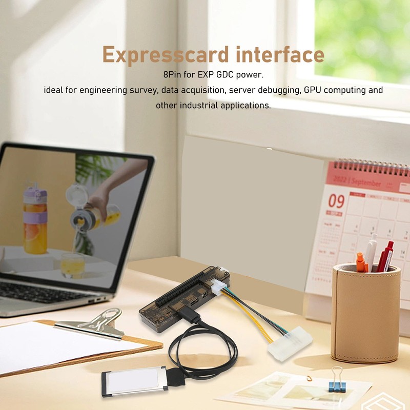 Laptop Video Card Dock Express Card Interface 6Pin 8Pin Power