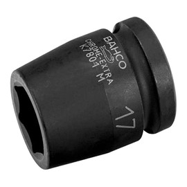 Bahco K7801M-15 六角ソケット ブラック 1/2インチ 15mm