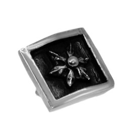 STERLING SILVER 925 AMTHGPS-051 Single Ear Sterling Silver 925 Earrings Studded Rock Gothic Men's Women's CH Cross Cross Silver, Sterling Silver