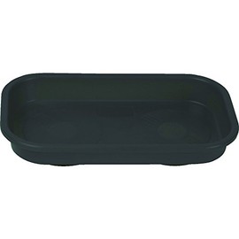 TRUSCO(トラスコ) 角型樹脂マグネットトレー 黒 TAMT-1424-BK