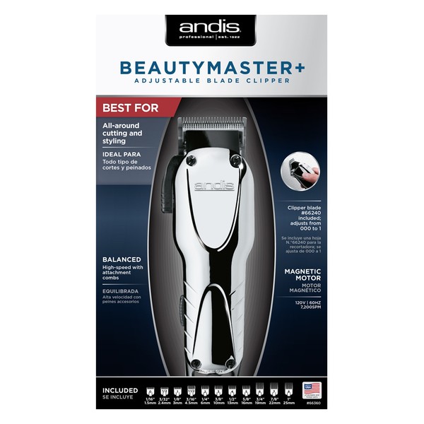 Beauty Master Adjustable Blade Clipper Andis #66360 High-speed adjustable blade