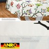 ANRO Oilcloth tablecloth, wax tablecloth, washable garden tablecloth, round, oval,