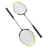 1 Pair Green Badminton Racket Set Fashionable Lightweight Comfortable Grip