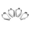 Wire Rope Cable Thimbles, 4 Pieces 12 mm M12 Stainless